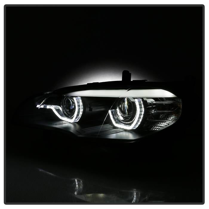 BMW X5 E70 2007-2010 Projector Headlights - Black - Image 6