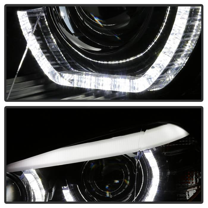 BMW X5 E70 2007-2010 Projector Headlights - Black - Image 7