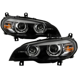 BMW X5 E70 2007-2010 Xenon/HID Model Headlights - Black