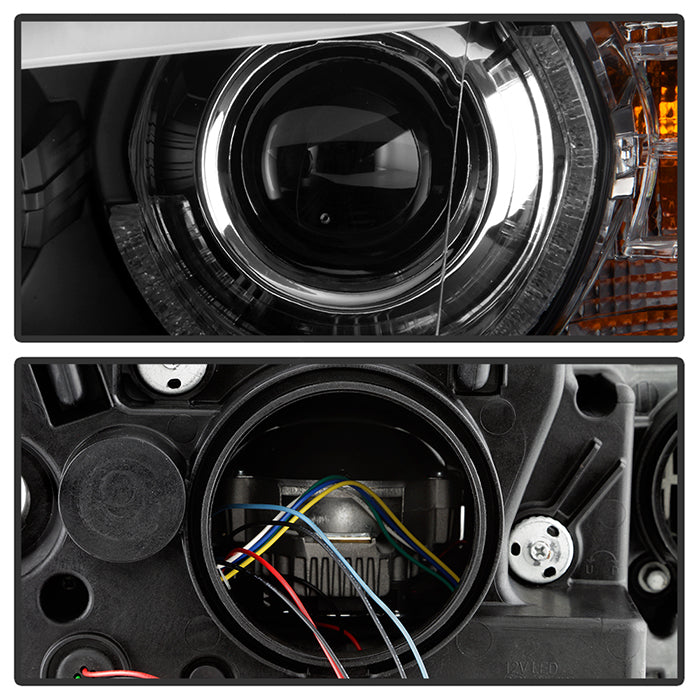 BMW X5 E70 2007-2010 Xenon/HID Model Headlights - Black - Image 3