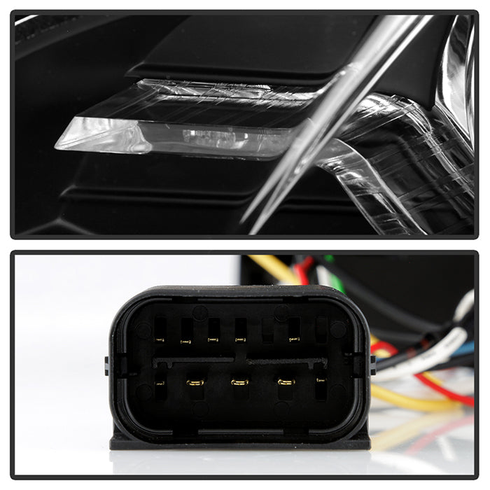 BMW X5 E70 2007-2010 Xenon/HID Model Headlights - Black - Image 4