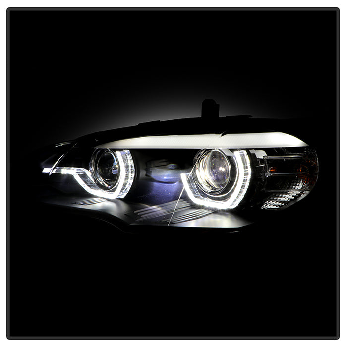BMW X5 E70 2007-2010 Xenon/HID Model Headlights - Black - Image 8
