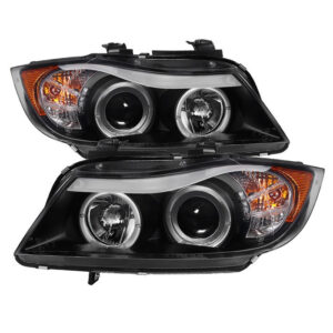 BMW E90 3-Series 06-08 4DR Projector Headlights - Black