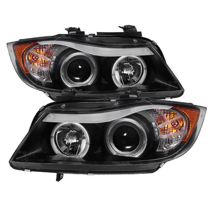 BMW E90 3-Series 06-08 4DR Projector Headlights - Black