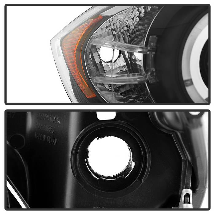 BMW E90 3-Series 06-08 4DR Projector Headlights - Black - Image 5