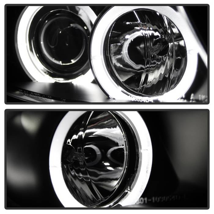 BMW E90 3-Series 06-08 4DR Projector Headlights - Black - Image 6