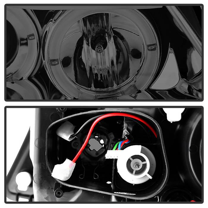 BMW E90 3-Series 06-08 4DR Projector Headlights - Smoke - Image 3