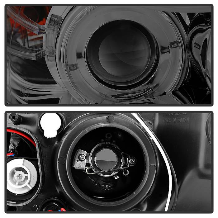 BMW E90 3-Series 06-08 4DR Projector Headlights - Smoke - Image 4