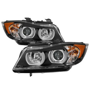 BMW E90 3-Series 06-08 4DR Projector Headlights - Black