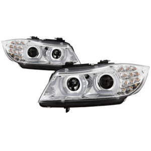 BMW E90 3-Series 09-12 4DR Projector Headlights - Chrome