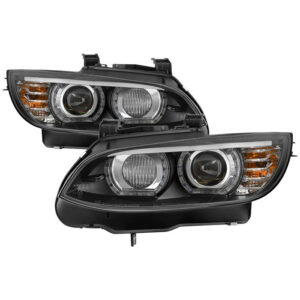 BMW E92 3 Series 08-10 Projector Headlights - Black