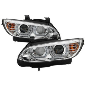 BMW E92 3 Series 08-10 Projector Headlights - Chrome