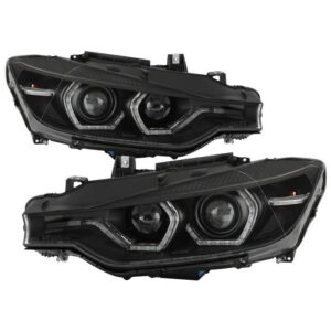 BMW F30 3 Series 2012 - 2014 4DR Projector Headlights - Black