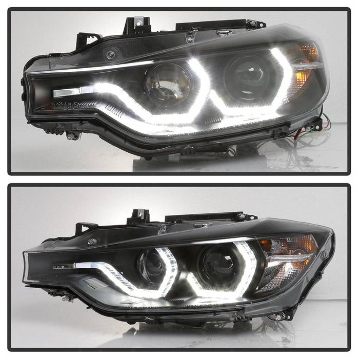 BMW F30 3 Series 2012 - 2014 4DR Projector Headlights - Black - Image 8