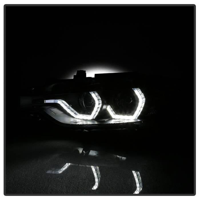 BMW F30 3 Series 2012 - 2014 4DR Projector Headlights - Black - Image 6