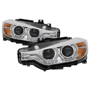 BMW F30 3 Series 2012 - 2014 4DR Projector Headlights - Chrome