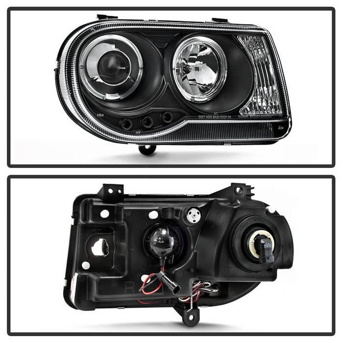 Chrysler 300C 05-10 Projector Headlights - Black - Image 2