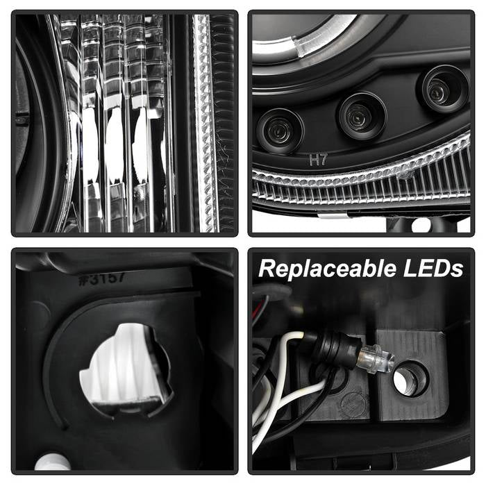 Chrysler 300C 05-10 Projector Headlights - Black - Image 4