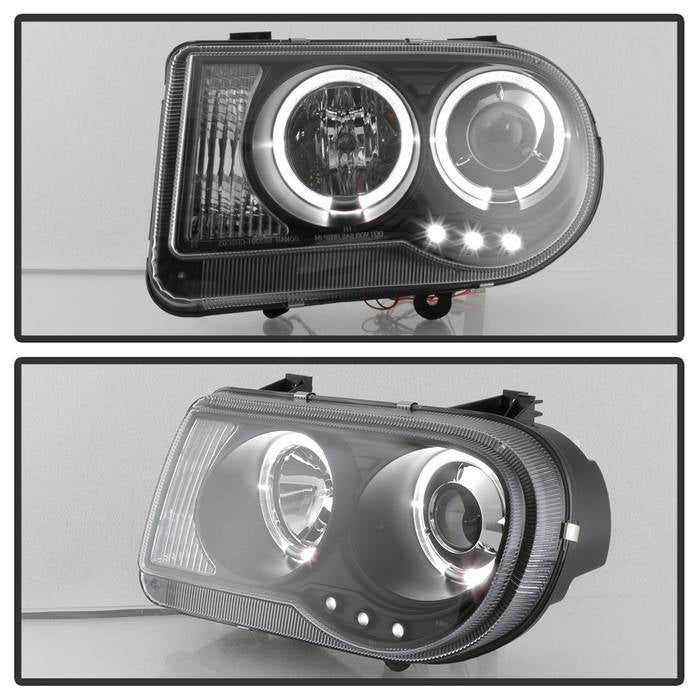 Chrysler 300C 05-10 Projector Headlights - Black - Image 8