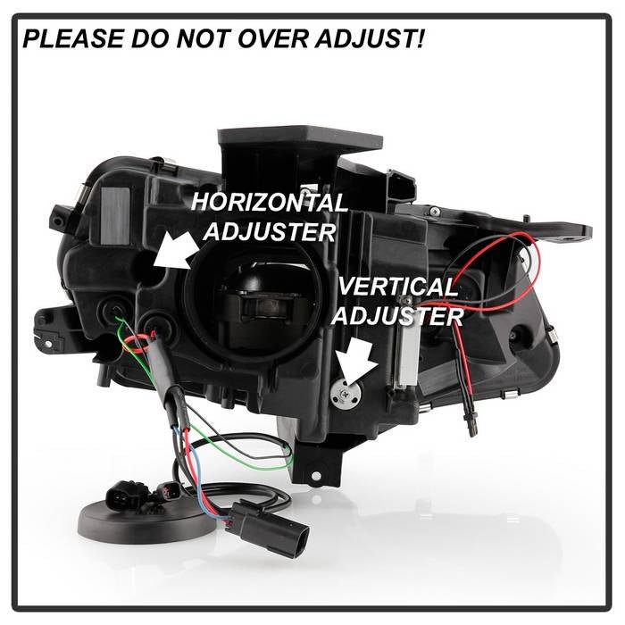 Chevy Camaro 16-18 Halogen Model Full LED Headlights- Black - Image 5