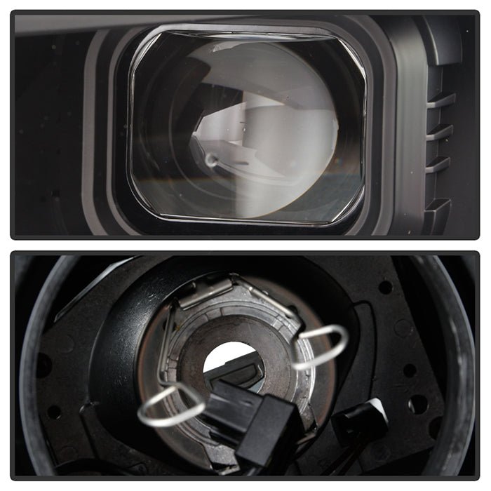 Chevy Camaro 16-18 Halogen Model Projector Headlights- Black - Image 3