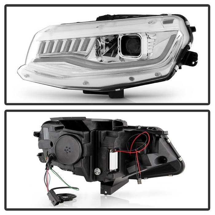 Chevy Camaro 16-18 Projector Headlights-Sequential Turn Signal- Chrome - Image 2
