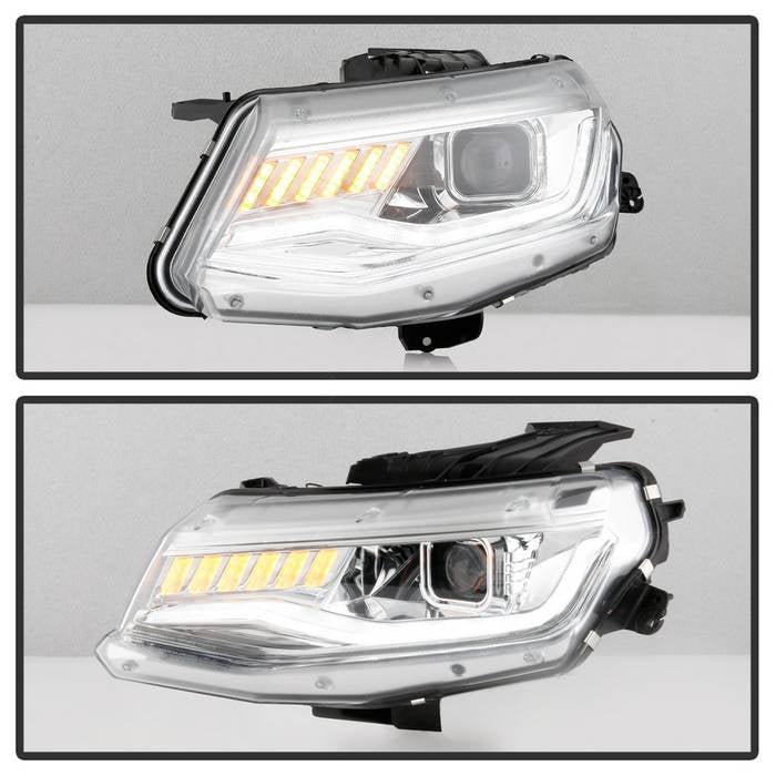 Chevy Camaro 16-18 Projector Headlights-Sequential Turn Signal- Chrome - Image 7