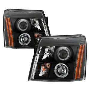 Cadillac Escalade 02-03 Projector Headlights - Black