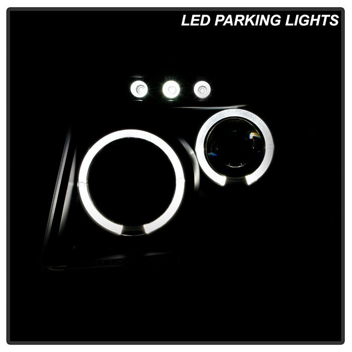 Ford Expedition 03-06 Projector Headlights - Black - Image 12
