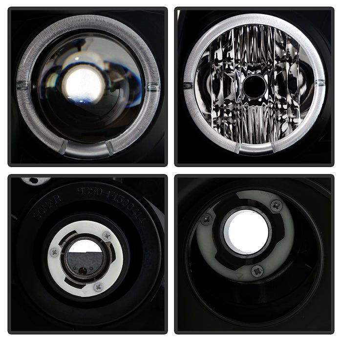 Ford Expedition 03-06 Projector Headlights - Black - Image 3