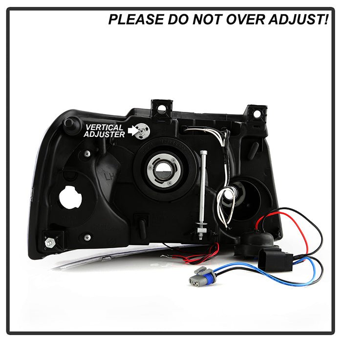 Ford Expedition 03-06 Projector Headlights - Black - Image 8