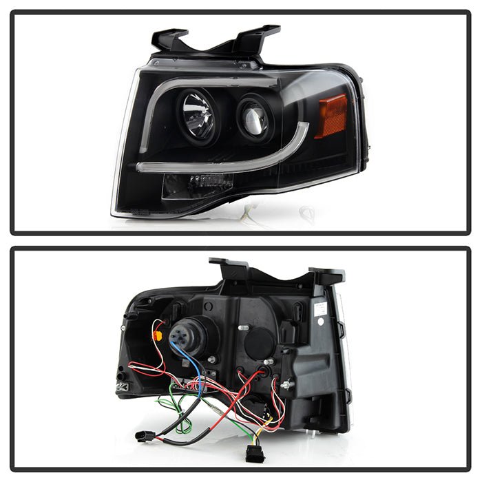 Ford Expedition 07-13 Projector Headlights - Black - Image 2