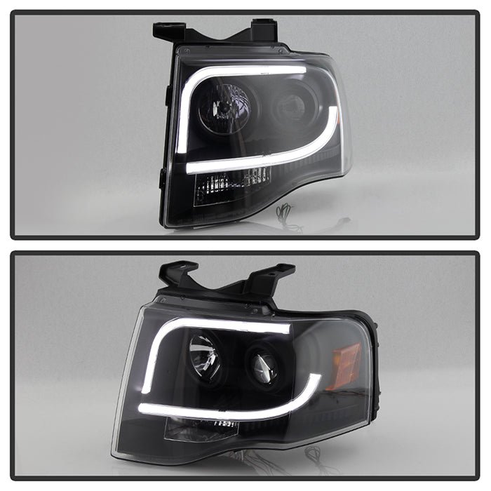 Ford Expedition 07-13 Projector Headlights - Black - Image 7
