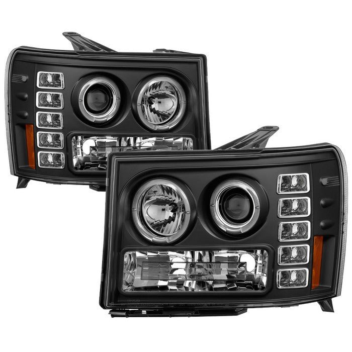 GMC Sierra 1500/2500/3500 07-13 / GMC Sierra Denali 08-13 /GMC Sierra 2500HD/3500HD 07-13 Projector Headlights -Black