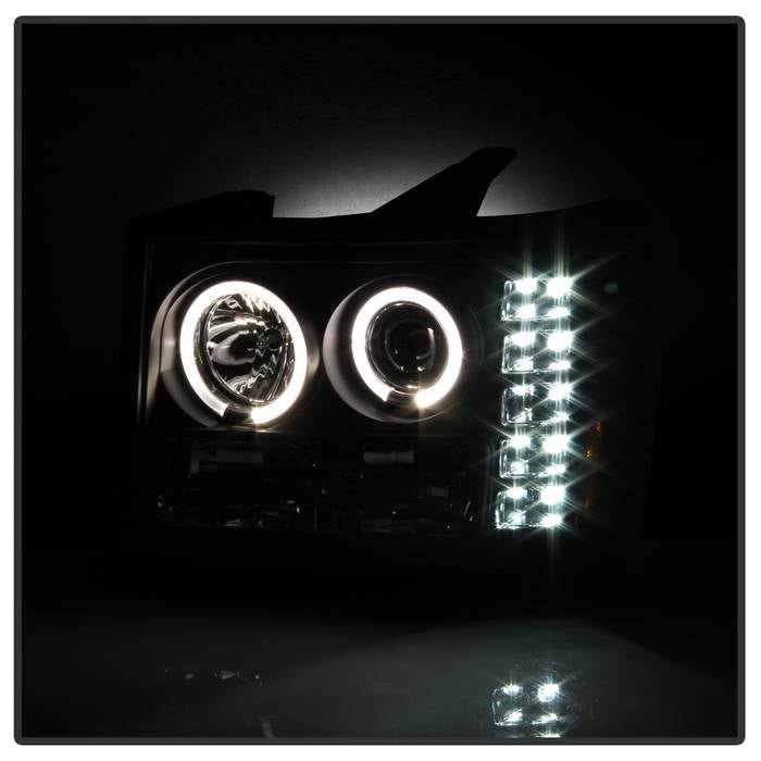 GMC Sierra 1500/2500/3500 07-13 / GMC Sierra Denali 08-13 /GMC Sierra 2500HD/3500HD 07-13 Projector Headlights -Black - Image 6