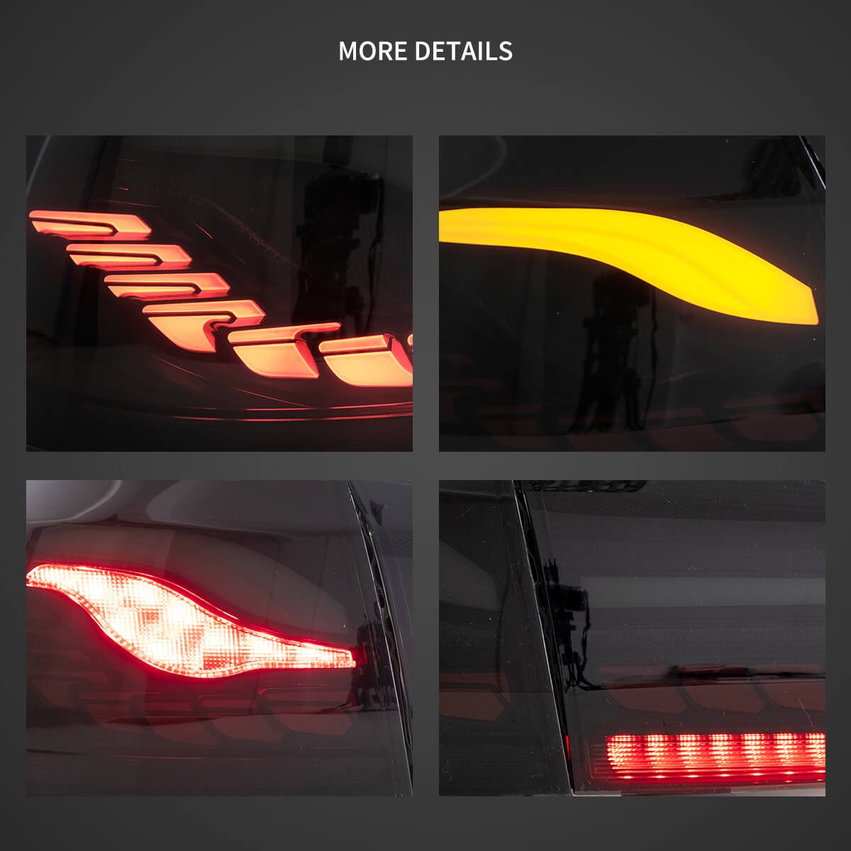 08-14 Volkswagen Golf 6th Gen Mk6 (5K) Hatchback Vland II OLED Tail Lights With Dynamic Welcome Lighting (GTS Style) - Image 8