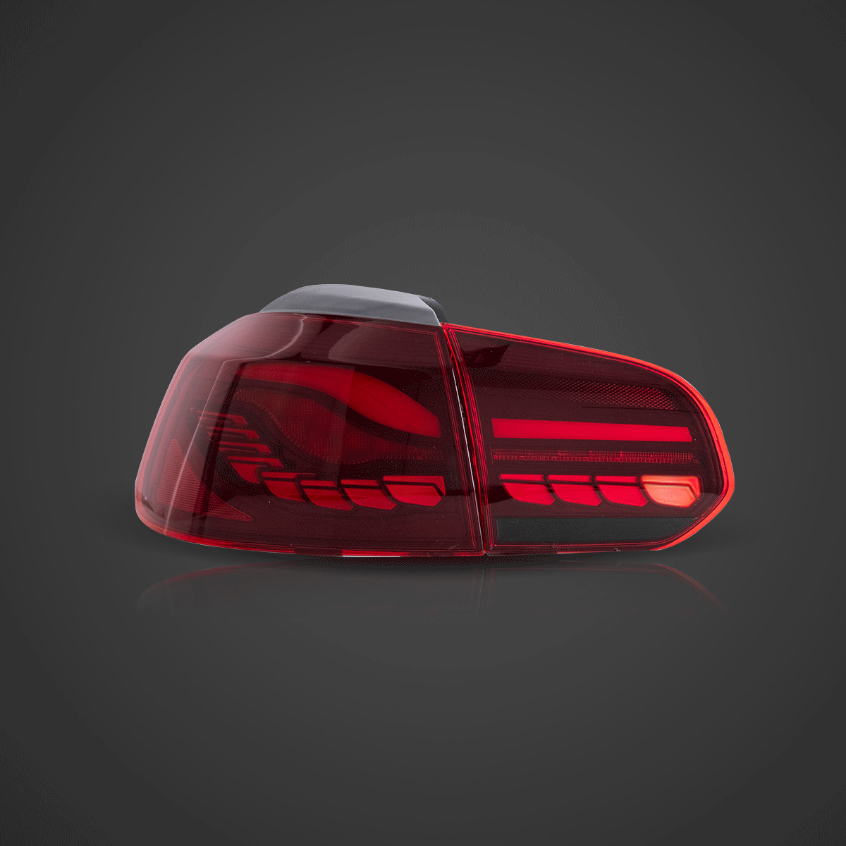 08-14 Volkswagen Golf 6th Gen Mk6 (5K) Hatchback Vland II OLED Tail Lights With Dynamic Welcome Lighting (GTS Style) - Image 4