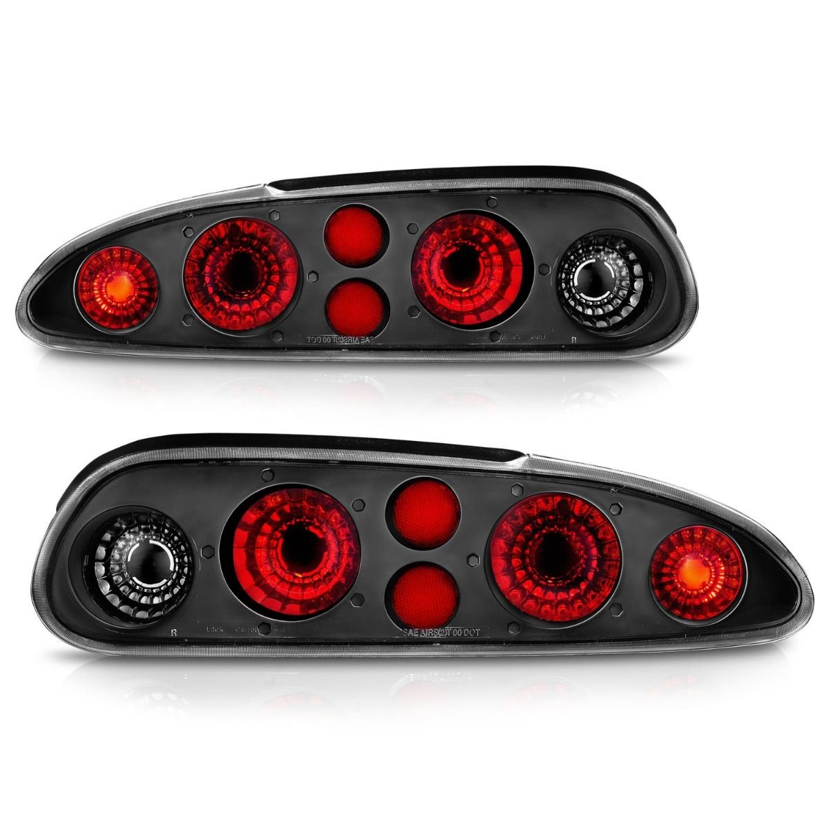 CHEVY CAMARO 93-02 TAIL LIGHTS BLACK - Image 5
