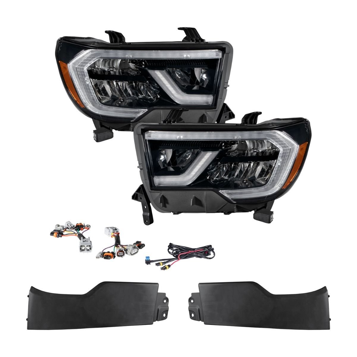 2008-2017 Toyota Sequoia LED Reflector Headlights (pair) - Image 2