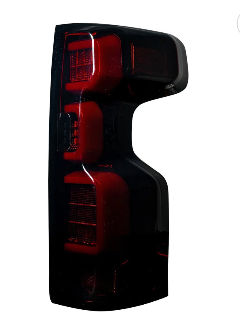 Chevy Silverado 1500 19-23 (Replaces OEM LED Tail Lights ONLY) Tail Lights OLED Red Smoked - Image 4