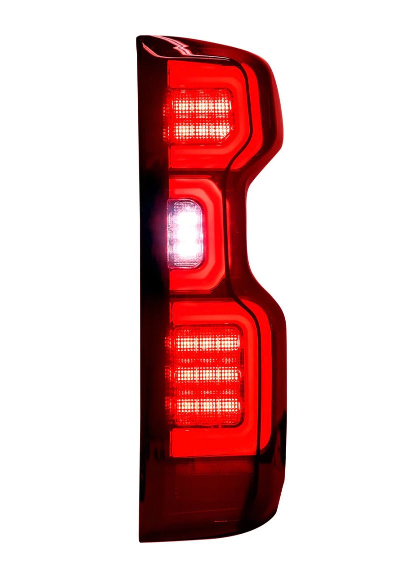 Chevy Silverado 1500 19-23 (Replaces OEM LED Tail Lights ONLY) Tail Lights OLED Red Smoked - Image 6