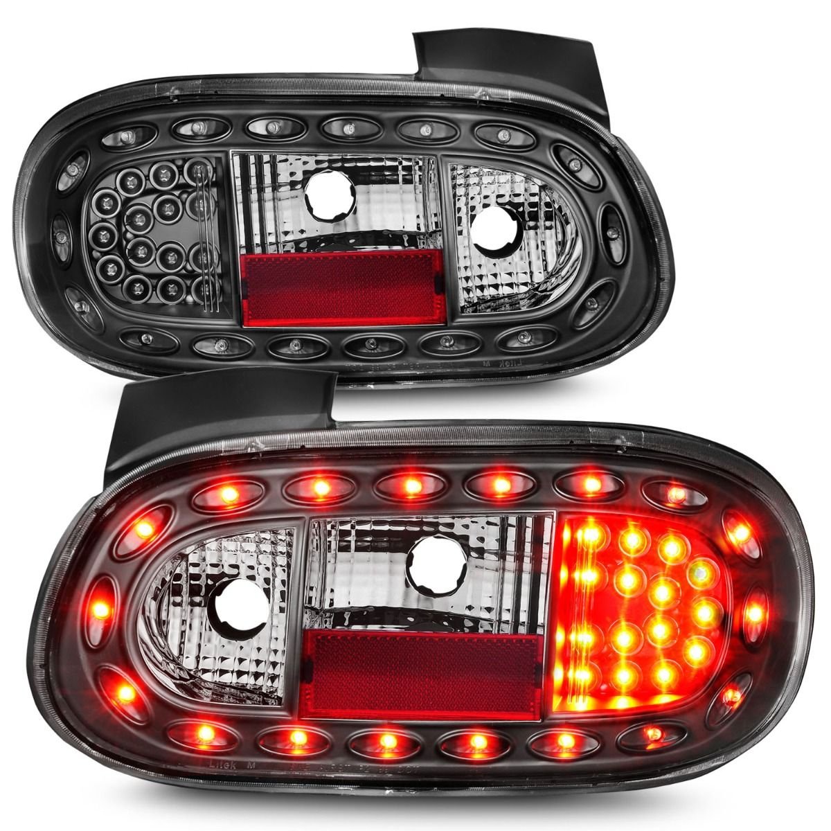 Mazda Miata 98-05 Led Tail Lights W/ Black Housing - Image 5