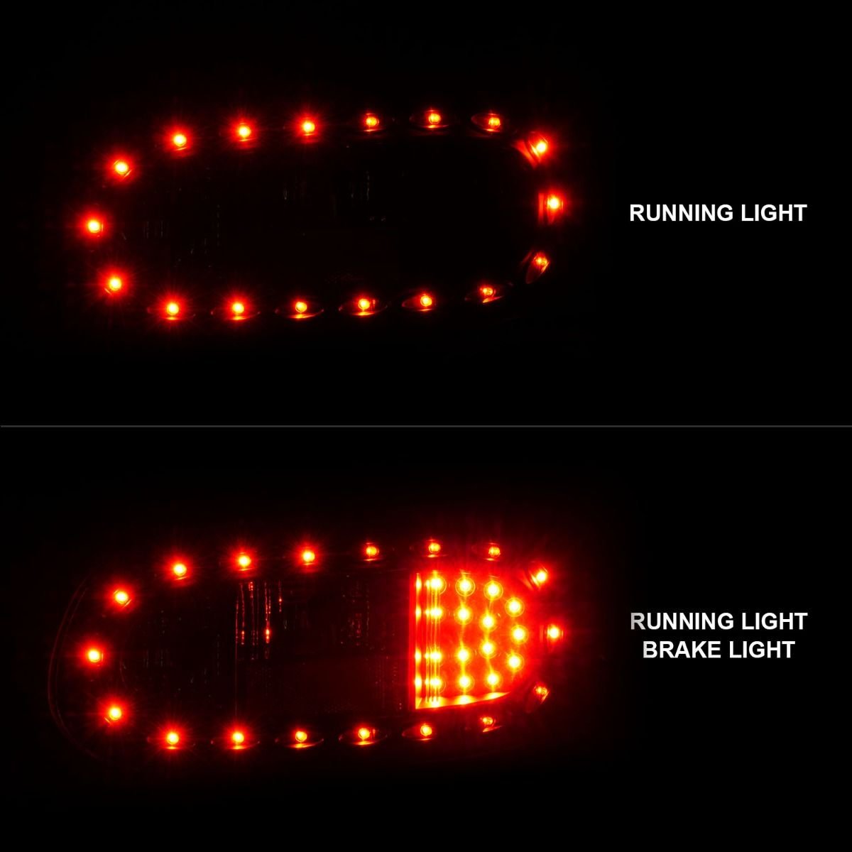 Mazda Miata 98-05 Led Tail Lights W/ Black Housing - Image 6